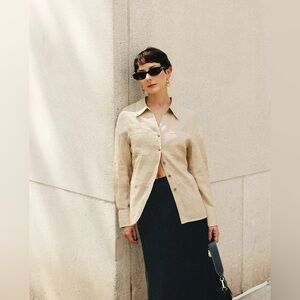 Petite Studio linen shirt